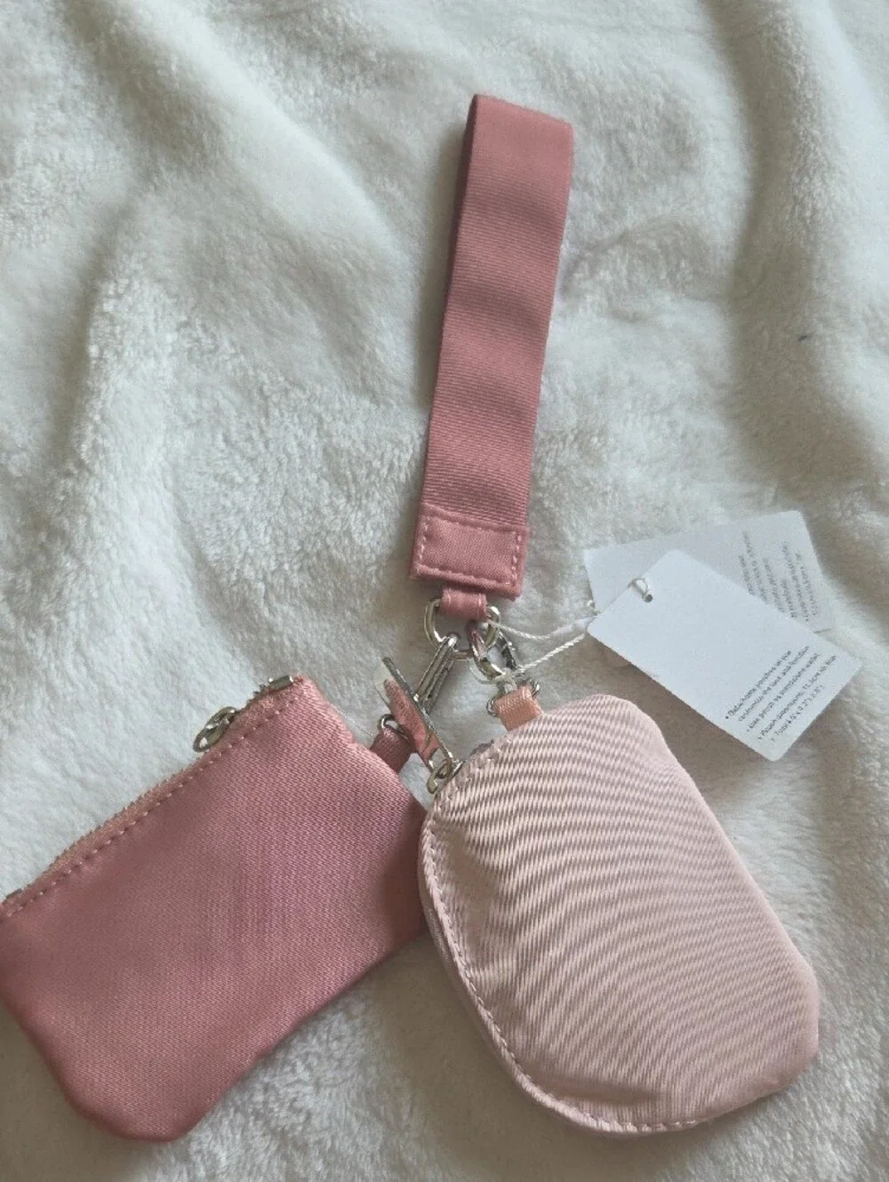 lululemon athletica Pink Key & Card Holder Set